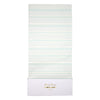 Mint stripe tablecloth. Made by Meri Meri