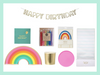 Rainbow Birthday Party Supplies and Decor Box