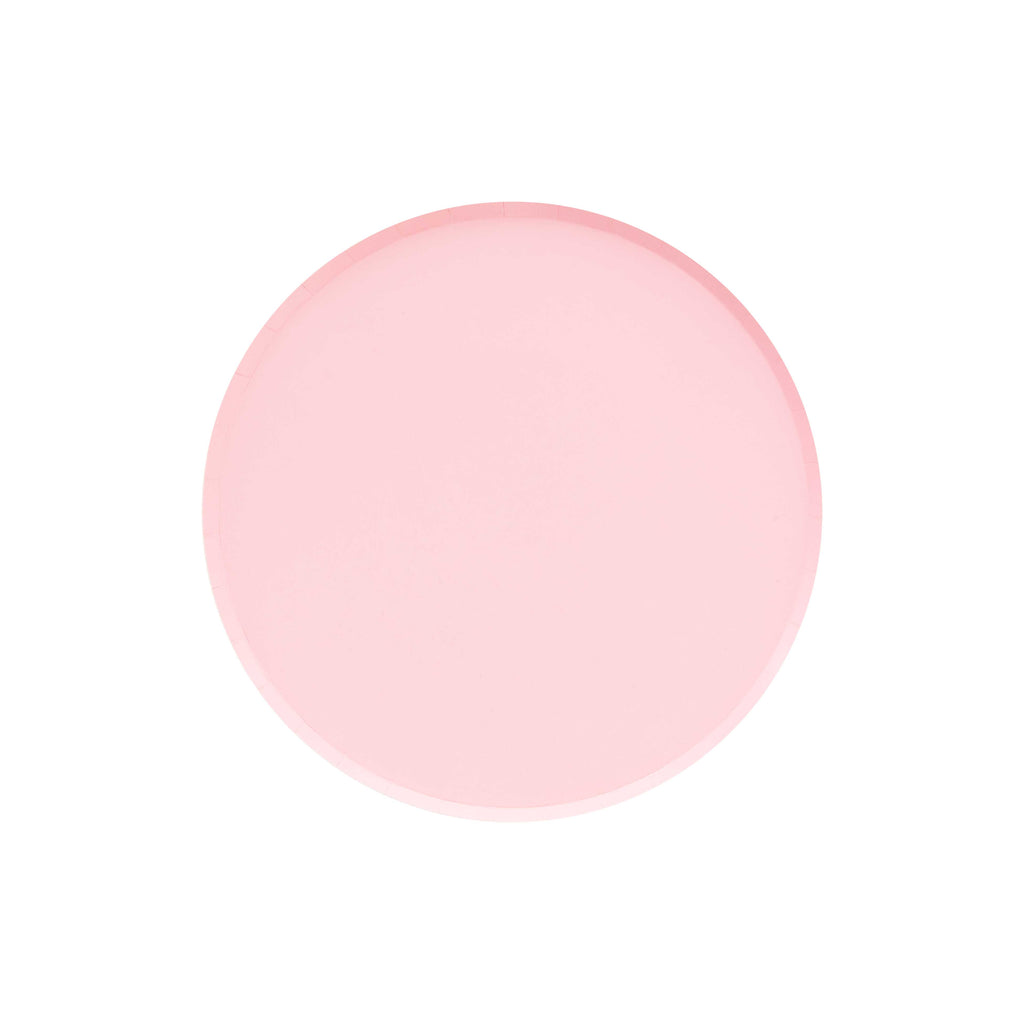 pink blush small paper plates