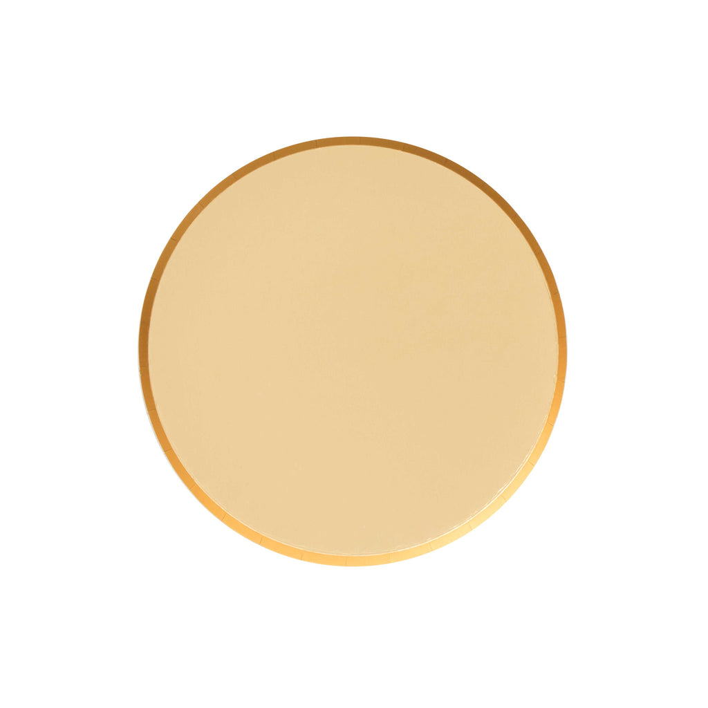 Princess Party gold shimmer plate.  Made by Oh Happy Day.