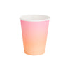 pink ombre paper sunset party cups. Made by Oh Happy Day