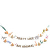 party like an animal safari banner. made by Meri Meri