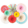 colourful circus party fans made by My Mind's Eye