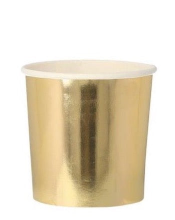 gold tumbler cup from meri meri