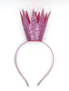 pink glitter crown headband little ai