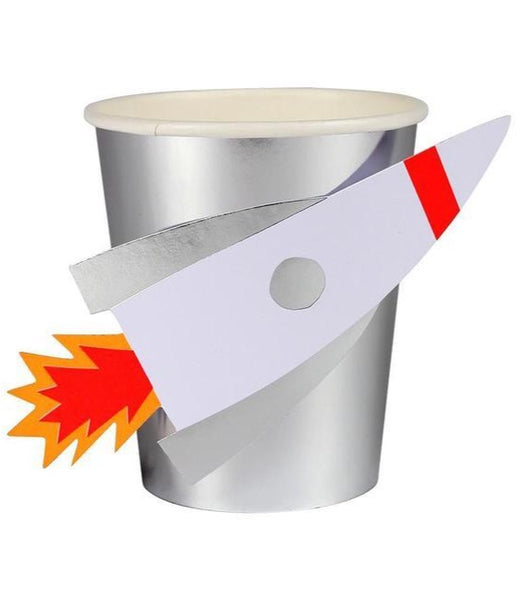 rocket paper party cup made by meri meri