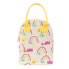 fluf rainbow zipper lunch bag